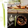 Outils de cuisine Outils de nettoyage de gâteau, 5 morceaux pinceaux inclinables et choisissez Pick pour Grooves Nettoyant Petit gâteaux PANS PANNES NETTOYER, VERT