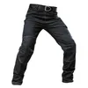 Men's Stretch Jeans Pant Military Straight Denim Tactical Long Trousers City Security Special Force Combat Outdoor 220328