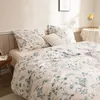 Bedding Sets Floral Chic Boho Flower Duvet Set Set Modern Fashion Home Textile Bed Lnown para Dropgedding