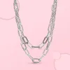 925 colar de prata esterlina me para mulheres nacklace me charme para mulheres corações femininas de diy feminino fit pandora colares jóias fazendo um presente de bricolage