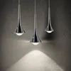 Hängslampor nordiska minimalistiska lampor LED Vattendroppslampa hängande belysningar restaurang bar vardagsrum upphängning fixtur hem dekoratör