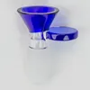 Kleurrijke roken dikke glas 14mm 18mm mannelijke gewrichtsbellen kom filter vervangbare draagbare trechter droge kruid tabaks olie rigs hookah bongs handpipes tool DHL