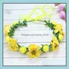 Other Event Party Supplies Festive Home Garden Artificial Flowers Hair Band Dheab