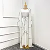 Ramadan Abaya Dubai Turkije Moslim Mode Hijab Jurk Plain Islam Kleding Eid Mubarak Abaya voor Vrouwen Kaftan Afrikaanse Jurken