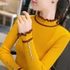 Swetry damskie kobieta Femme Chandails Vintage sweter 2022 jesienno-zimowy płaszcz damski Pull Hiver odzież wewnętrzna Slim swetry z dzianiny damskie