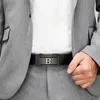 Fashion Suit Belt Men's Automatic Buckle Soft Belt's Youth medelålders och äldre Casual Korean Version Business Pants Bälten 156T