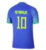 Nuevo 2022 Soccer Jersey Camiseta de Futbol Paqueta Brasils Neres Coutinho Camisa de fútbol Jesús Marcelo Casemiro Brasil 22 23 MAILLOT