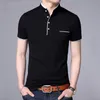 Summer Short Sleeve Polo Shirt Men Turn-over Collar Fashion Casual Slim Breathable Solid Color Business Men's Polo Shirt 5XL 220621