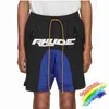Rhude Designer Reflective Shorts Hip-hop Black Blue 1 1 High-quality Rhude Mens Yellow Drawstring Zip Pocket Y200831 high-quality
