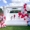 atividades ao ar livre e jogos Bouncer de casamento inflável White Bounce House Jumping Bouncy Castle