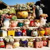 Vaso di fiori in ceramica succulenta s cactus s fioriera giardino s decorazione per la casa per esterni da davanzali y200723