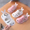 Summer Toddler Infant Shoes Baby Girls Boys Leather Sandals Soft Bottom Nonslip Cartoon Kids Children Casual Beach Sandals 220527