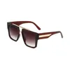 Высококачественные мужские солнцезащитные очки Негабаритные солнцезащитные очки для женщин квадратные рамы модные роскошные дизайнерские оттенки с коробкой