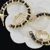 Delicate Flower Shape Dangle Jewlery Trend Design Square Letter Diamond Stud Earrings Ladylike Temperament Luxury Earrings Dongjewelrys