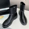 Women Onkle Boots Martin Genuine Leather Luxury Designer Boot Onkle Boot