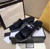 Women Sandals High Heels Rubber Slide Sandal Platform Slipper Chunky 2.4"heel height Shoes Summer Embossed Flip Flops with box 668