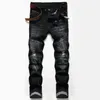 Ripped Jeans Distressed Pants Men Slim Fit High Quality Design Straight Biker Big Size Motocycle Men's Hip Hop Trousers For Male 28-40