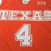 XFLSP NCAA Texas Longhorns Stitched College Basquete 35 Kevin Durant 4 Mohamed Bamba Branco Laranja Homens Camisas