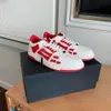 Am Luksusowy super wysokiej jakości Skeltoe Bone Runner Buty Sneaker Buty dla mężczyzn mężczyźni trenerzy deskorolki na zewnątrz Sport EU35-47 Ami Amirlies Amiiri imiri 0UH4