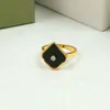 Anello con diamanti alla moda per donna, molti colori, anelli con conchiglia, gioielli firmati, argento 18 carati, oro rosa, fede nuziale, regalo di anniversario per feste 269P