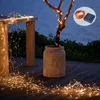 Strängar LED 50/100/200 Solar Light Outdoor Lamp String Lights For Holiday Christmas Party Waterproof Fairy Garden Garlandled