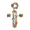 Hawaiian Artificial Flowers Garland Colares Leis Dança Guirlandas Favores Favores Celebrações Suprimentos