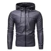 Men's Fur & Faux 2022 Leather Jackets Autumn Casual Motorcycle PU Jacket Biker Coats Brand Clothing Hooded Men XXXXL