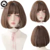 Lolita Wig With Bangs For Women Omber Blonde Brown Black Straight Short Hair Star Hairstyle Party Cosplay Bob Wigfactory direct