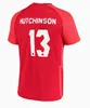 21 22 Canada Soccer Jerseys DAVIES DAVID Osorio HOMME FEMME 2021 2022 équipe nationale à domicile EVSTAQUIO HUTCHINSON CAVALLINI LARIN HOILETT rouge