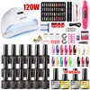 Avec sèche-lampe perceuse Kit de manucure Polygels Gel vernis Soakoff outils d'art des ongles ensembles 2206065263910