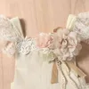 Été nouveau-né bébé vêtements en dentelle robetration boho saut à pied à la combinaison bodys de bodys de bodys