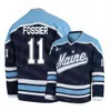 C2604 34 Eduards Tralmaks Maine Black Bears College Hockey Jersey Adam Dawe Jacob Schmidt Svejstrup Mitchell Fossier Patrick Shea Smith Tim