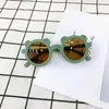 Kinder Runde süße Cartoon Sonnenbrille Jungen Mädchen Bär Form schöne Brille Kinder Baby Shades UV-Schutz UV400 220705