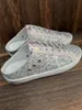 HOT X итальянский бренд Golden Sneaker Женские повседневные туфли Spuer-star Sabot Дизайнерская обувь Классические белые плюшевые зимние туфли с блестками Do-Old Dirty SuperStar 4VZ7