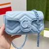 Taillenbeutel Frauen Schulterkreuzkörper Mini Messenger Handtasche Geldbeutel Brieftasche hellrosa V-quilierte echte Lederhandtaschen einfache Schlagegröße Lady Modebretter