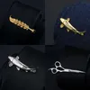 Mode Tie Clips Mens metalen stropdas Bar Crystal Formele shirt Wedding Ceremonie Gold Clip Party Gifts