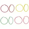 Hoop & Huggie Colorful Exaggerate Big Smooth Circle Earrings Brincos Simple Party Round Loop 60mm For Women Jewelry