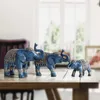 家族用の置物樹脂タイ象のオフィスリビングルームの手作りの家の飾りかわいい動物の装飾品220617