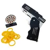 Mini Folding Foldable Rubber Band Shooting Gun Key Chain Of Outdoor Play Game Toys Hold 6 Rounds Funny Party Gift for Kid 220621