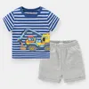 Set di abbigliamento cotone baby boy t-shirt sport shorts pantaloncini per bambini abiti da bambino