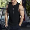 summer Bodybuilding Tank Tops Men Gym Workout Fitness sleeveless shirt Male Undershirt quickdrying Casual Sports Vest 220623