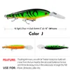 K1629 11.5cm 10.5g Hard Minnow Fishing Lures Bait Life-liknande Swimbait Bass Crankbait for Pikes/Trout/Walleye/Redfish Tackle With 3D Fishing Eyes Strong Treble Hooks