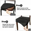 Housses de chaise Elastische Stoelhoezen Eetkamerstoel Cover Universal Afneembare Wasbare Stoel Seat Protector Kussen HoesChair