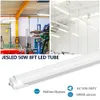 Jesled T8 LED -rörljus 8ft en rad enkelstift FA8 Fluorescerande lampor 45W Cold White Frosted Cover Shop Office Garage Lighting