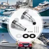 Acero inoxidable 316 Thru Hull Escape Skin Fitting Tube Pipe Socket Hardware Parte del calentador de aire diesel para barco Marine Car Truck PQY-TPW24S