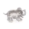 20 PCs/lote personalizado fofo animal broche de broche shinestone elefante pino para mulheres presente de decoração