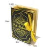 20/50/100PCSフォイルゴールドコーランスタイルEid Mubarak Candy Box Islam Ramadan Gift Muslim Festival Party Decoration Supplies 220427