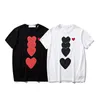 Fashion Letters Print T Shirts for Mens Short Sleeve Tees wih Hearts Summer Men Women Casual Hip Hop Streetwear Tshirts Designer Clothing