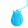 Silicone Owl tea sil söta tepåsar matkvalitet kreativ lös-löv te infusion filter diffusor roliga tillbehör f0323