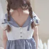 Roupas Conjuntos de roupas Camisetas infantis RJ Brand Korean Design Baby Cotton Tops Summer Toddler Girls Fashion Dress Crianças fofas brincam roupas